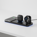 3-in-1 Wireless Charging Station with phone, earbuds and smartwatch