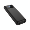 Portable 20000mAh Power Bank with Fast Charge in matte black